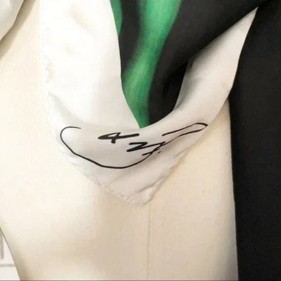 Victoria Beckham Target Women's Calla‎ Lily Black Scarf